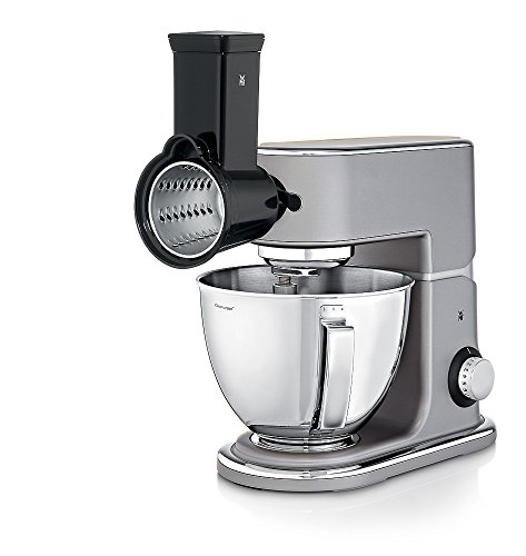 WMF Profi Plus Gemüseschneider, 4 Schneideinsätze für Gemüse, Obst, Käse uvm., cromargan, für Profi Plus oder WMF KÜCHENminis Küchenmaschine One for All - 4