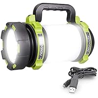 Novostella 1000LM Lanterna Torcia LED Multifunzione, 10W 4000mAh Portatile LED Tattico Ricaricabile, 4 Modalità Totali, Lampada LED Impermeabile da Campeggio, Pesca, Trekking, Emergenze Escursioni