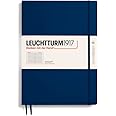 LEUCHTTURM1917 342926 Notebook Master Slim (A4+), Hardcover, 123 Numbered Pages, Ruled, Navy