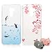 Produktbild 2X Handy Silikonhülle für Xiaomi Pocophone F1, Stoßfest Schutz Tasche Weich TPU Gel Bumper Etui Dünn Cover Case (Blume Pinguin) Kratzfest Anti Fingerabdruck, mit 2 Tier Kable
