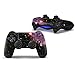 Produktbild Stillshine Design PS4 Aufkleber Schutzfolie Skin Sticker Set styling für Sony Playstation 4 Dualshock Controller X 1 ( Auch PS4 Slim & PS4 Pro ) (Starry Pink-Black)