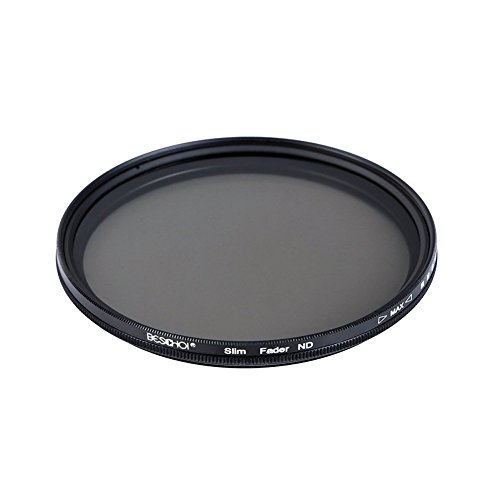 Beschoi 77 mm Filtre ND Gris Neutre Professionnel  Ultra Mince    Densit   Neutre Variable de Fader ND2 ND4 ND8 ND16 ND32    ND400   Chiffon de Nettoyage en Microfibre   Stylo de Nettoyage Pour Nikon Canon EOS Sony DSRL Cam  ra Lentille