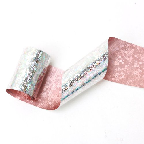 Well-Goal White Galaxy Nail Art Wraps Foil Transfer Adhesive Glitters Sticker Tips Decal Acrylic DIY Decoration