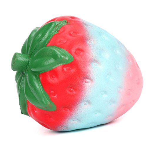 rainbow strawberry squishy