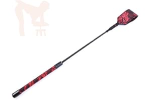 JUMOK Fouet de reine équestre en soie en cuir, pour les concours hippiques, cosplay.