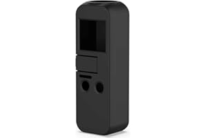 AWADUO Für DJI Osmo Pocket Silikon Schutzhülle Hülle, Schutzhülle Für DJI Osmo Pocket, weich und robust (Silikon Schwarz)