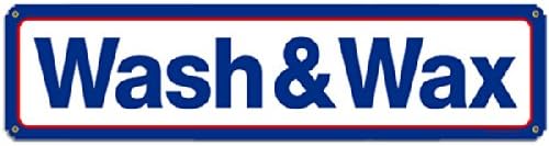 Mobil Wash and Wax Automotive Metal Sign - Victory Vintage Signs