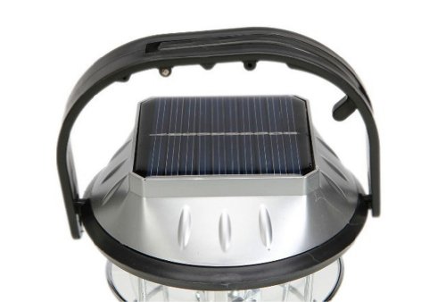 SMARSTAR Solar Campinglampe Ultra Bright 36 LED wiederaufladbare Crank Dynamo Camping Zelt Laterne 3 Modi – Schwarz - 4