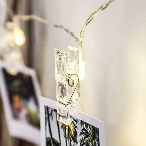 Klammer Foto Lichterkette, 2m, 10 LEDs warmweiß, von Festive Lights - 5