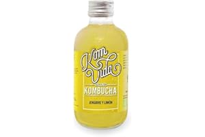 KOMVIDA Té Kombucha - Pack 9x250ml - Jengibre y limón