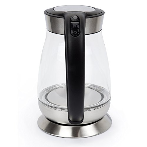 VERDA Wasserkocher 1,7L 2200W Edelstahl LED BELEUCHTUNG Glas SN0617L-7 - 7