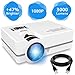 Price comparison product image Projector,Upgraded WONNIE 3000 Lux LED Video Projector Mini Portable HDMI 1080P Home Cinema Supports Full HD HDMI for PS4 Laptop ipad iPhone Smartphone Game TV Multimedia Home Theater Entertainment