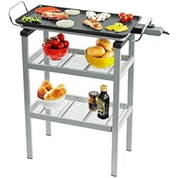 Naélia CGF-YG3018-NAE Plancha Barbecue, Noir/INOX