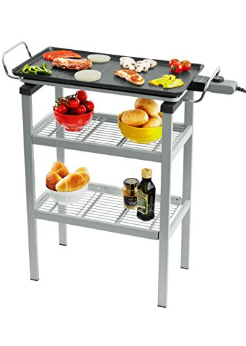 Naélia CGF-YG3018-NAE Plancha Barbecue, Noir/INOX