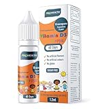 Baby Vitamin D3 Drops 60 Drops 10µg, 2-month Supply For Infants & Young Children, No Preservatives, No Taste, Non-gmo, Allergy-friendly, Supports Bone, Teeth & Immune System