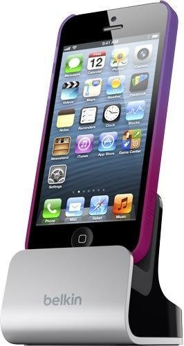 Belkin Lade-Sync Dockingstation (geeignet für Apple iPhone 5/5s/5c, Lightning-Kabel nicht enthalten)