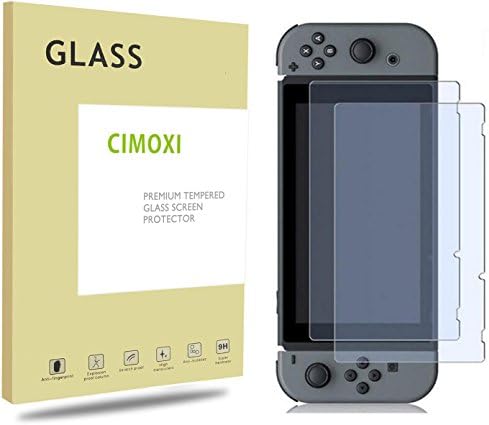 Nintendo Switch Screen Protector, CIMOXI [2 Pack] 0.33mm Ultra-thin 2.5D Round Edge HD Clear Tempered Glass for Nintendo Switch 6.2