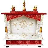 Anshika International Handmade Wooden Temple/Home Temple/Pooja Mandir/Pooja Mandap/Temple for Home Shops &amp; Office