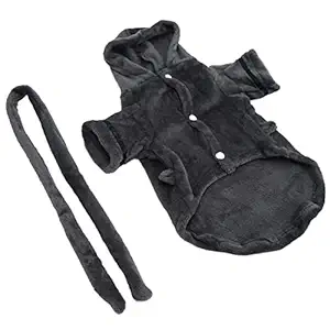 Dog Pajama, Multi Purpose Keep Warm Button Design Pet Bathrobe for Puppy for Cats(L)