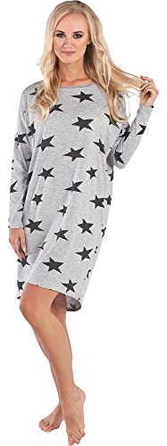 Italian Fashion IF Chemise de Nuit Lingerie Vêtement d'intérieur Femme ST1R 0115 (Melange, XL)