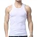 Produktbild hippolo Herren Spannbettlaken Weste 100% Baumwolle Athletic Muscle Gym weiß Tank Top weiß XXL