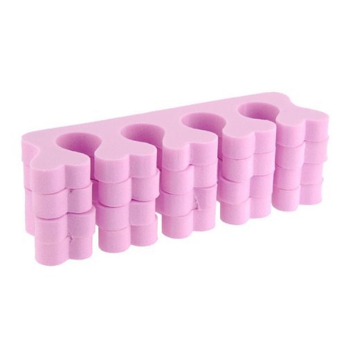 Homgaty 4X Soft bright colored toe Foam finger separator Pink