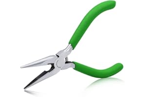 SPEEDWOX 12,7 cm lange Spitzzange mit Cutter, Mini-Schmuckzange, kleiner Drahtschneider, professionelles Werkzeug für die Schmuckherstellung, Perlen zum Basteln, Bastelbedarf