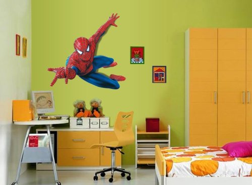 XL! Spiderman Wandtattoo Wandaufkleber Wall sticker- Bogen Gr. 60*90cm