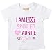 I'm Not Spoiled My Auntie Just Loves Me Girls Tshirt Baby Toddler Kids Available in Sizes 0-6 Months to 14-15 Years Niece
