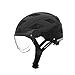 Produktbild Abus Erwachsene Hyban + Fahrradhelm, Black-Clear Visor, L (56-63 cm)