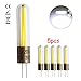 Produktbild 1819 5er Pack G4 2W LED Lampen, 2 Filament Omni-direktionale Licht, 220LM, Ersatz für 20W Halogenlampen,220V AC / DC, Kühles Weiß,360° Abstrahlwinkel, LED Birnen, LED Leuchtmittel
