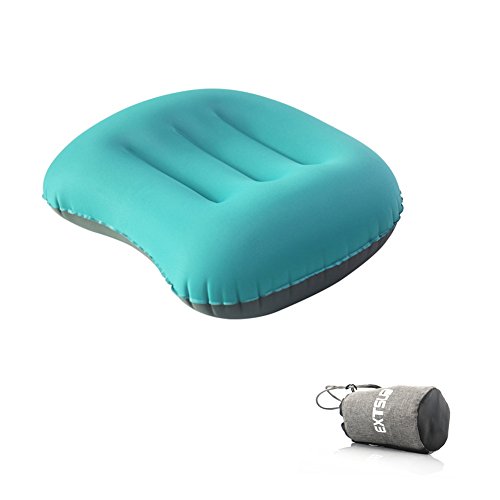 Extsud Camping Kissen Aufblasbar Selbstaufblasend Kissen Kopfkissen Leichtes Reisekissen Nackenkissen  Camping Pillow bequem für Camping Reise Outdoor Wanderungen - 2