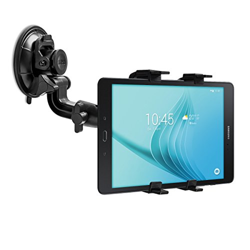kwmobile KFZ Scheiben Halterung für Samsung Galaxy Tab A 9.7 T550N / T555N / P550N - PKW Auto Halter mit Saugnapf in Schwarz