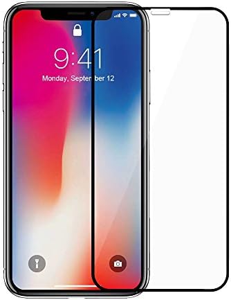 3D Screen Protector for iPhone X, [Full Glass] ARTLESS Full Coverage [9H Hardness] Great Vision Invisible Tempered Glass Anti-scratch Protector Cover for iPhone X/10 (Black)
