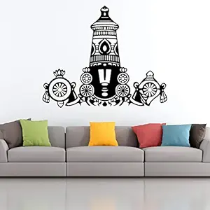 StickMe God Tirupathi Balaji Wall Sticker  -SM384 (Multi Colour, Vinyl - 100cm X 85 cm )