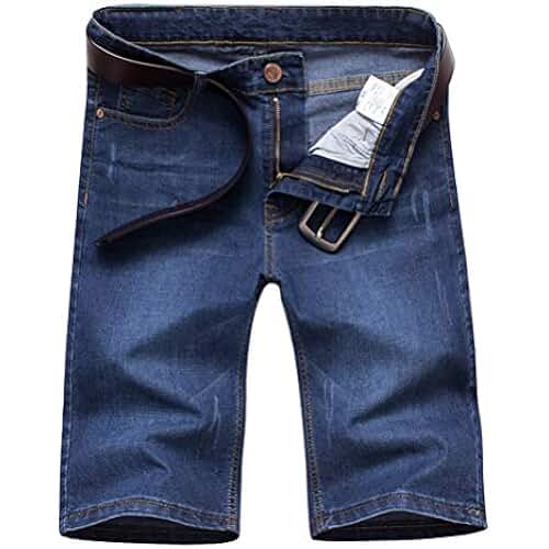 Short Homme Coton Élastique JMIERR - Short Chino Court Avec Poches Cargo - Taille Élastiquée