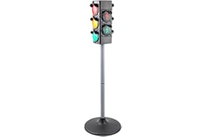 Abaodam Simulated Traffic Light Toys for Children Role Play Traffic Light Model Toy Safety Model Stop Sign Lamp for Kids Road Signs Height Adjustable