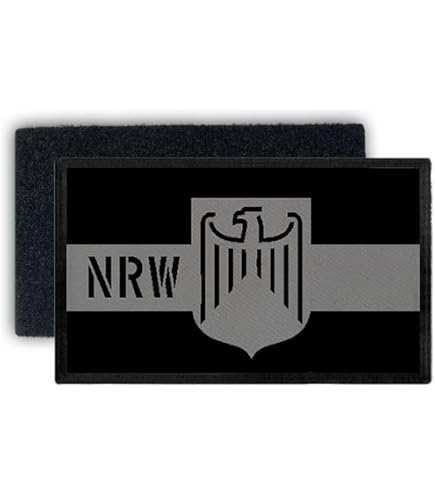 Personalisiertes Namensschild-Patch – NRW Polizei Optik – Mit Klett-Rückseite – Wunschtext & Dienstgrad – 2,5 X 12,5 Cm