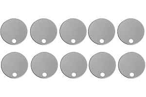 EASYBYMALL 10 Stück Schrauben für Toilettensitz, WC-Sitz-Scharnierabdeckung, wasserdichte WC-Abdeckung, Klodeckel Edelstahl dekorative Abdeckung, rostfreie WC-Abdeckung, Schraubenabdeckung für Badezimmer (50mm)