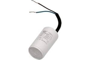 Valondo Kondensator 1µF uF mit 10cm Anschlußkabel Anlaufkondensator Motorkondensator 450V Polypropylen Rechteckig WOB0243