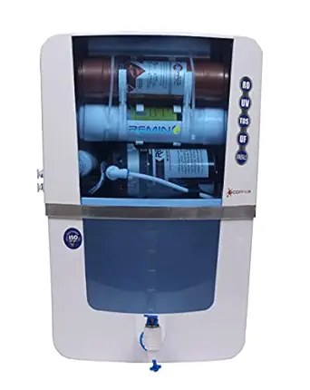 Remino Fully Automatic with Active Copper + RO + UV + UF + TDS Controller/Adjuster RO Water Purifier-12 Liter Storage for Home