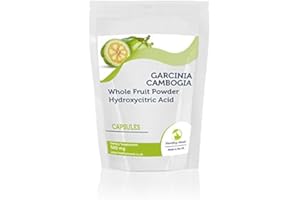 Garcinia Cambogia Whole Fruit Powder 500mg 180 Capsules Health Food Supplements Nutrition Hydroxycitric Acid HCA Malabar Tamarind HEALTHY MOOD