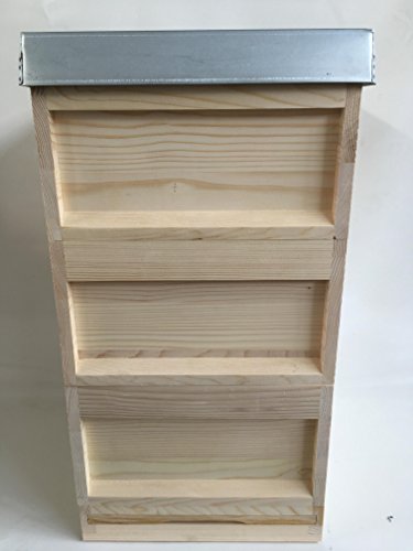 DNM Beute Dr.Liebig 10 Waben, Bienenbeute,Bienenkasten MIT 30 Rähmchen,gedrahtet,geöst,Imkereibedarf - 2