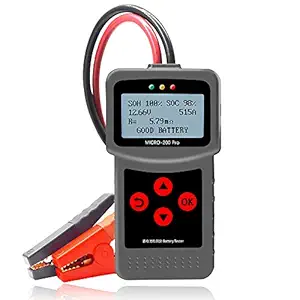12V&24V Automotive Car Battery Tester Load Tester Multi-Language 30-220Ah with USB for Printing