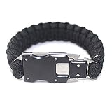 AimdonR Selbstverteidigung Überleben Outdoor Multifunktionale EDC Tactical 7 Core Regenschirm Seil Armband Mit Paket Messer
