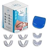【ENCUENTRE EL PAR PARA SUS DIENTES】 Hemos diseñado 3 tipos de férulas dentales para optimizar su comodidad, de manera que pueda pasar una mejor noche. Y se despertará sintiéndose aún mejor. Sus dolores matutinos serán mucho menos pronunciados. Nuestras férulas son fácilmente ajustables para adaptarse a la forma de sus dientes.