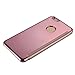 Produktbild Cuitan Luxus Electroplate Spiegel PC Flip Hülle (PU Leder Verbinden) für Apple iPhone 6 Plus / 6S Plus 5.5 zoll, Mode Kreative Entwurf Plating Mirror PC Hart Schutzhülle Handyhülle Handytasche Tasche Case Cover - Rose Gold