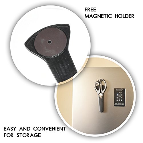 7-in-1 Magnetische Küchen Schere mit Etui von Belle Vous – Edelstahl Auseinandernehmbare Schere zum Schneiden von Fleisch, Knochen, Kräutern, Pizza, zum Schälen von Gemüse, zum Öffnen von Flaschen und noch mehr! – Spülmaschinenfest - 3