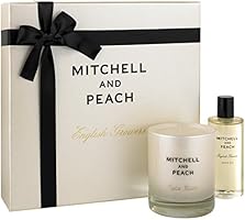 MITCHELL AND PEACH Coffret Cadeau Ultimate Bath Time Flora No.1, Huile de Bain et Bougie Parfum&eacute;e