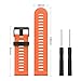 Produktbild KRS -GB3-Orange Armband für Garmin Fenix 3 / Fenix 5x Sport Watch - Silikon Sportarmband Uhr Band Strap Ersatzarmband Uhrenarmband mit Werkzeug für Garmin Fenix 3 / Fenix 3 HR GPS Smart Watch (Orange)